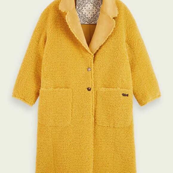 Scotch and soda Long Reversible Teddy Jacket - Picture 13 of 14